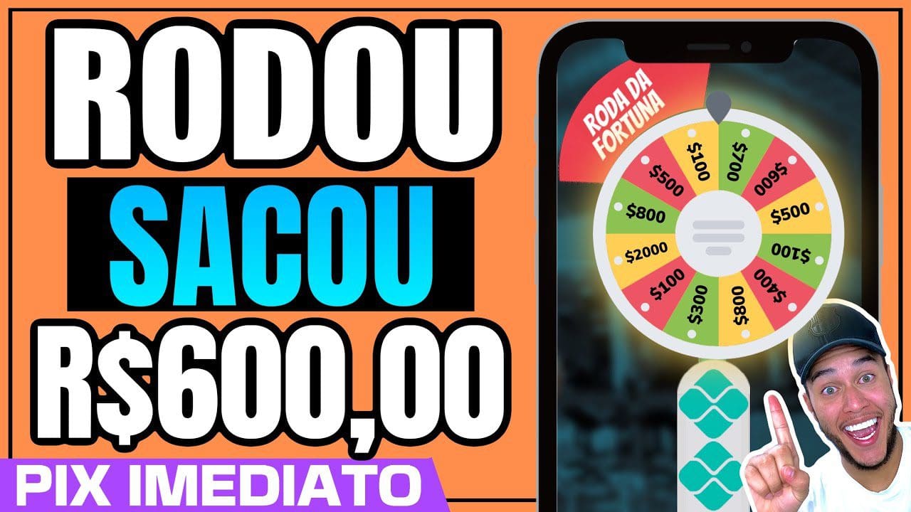 😱 NOVA RODA da FORTUNA PAGA R$600 no PIX por UM ÚNICO GIRO INSTANTÂNEO (Provei No Vídeo)