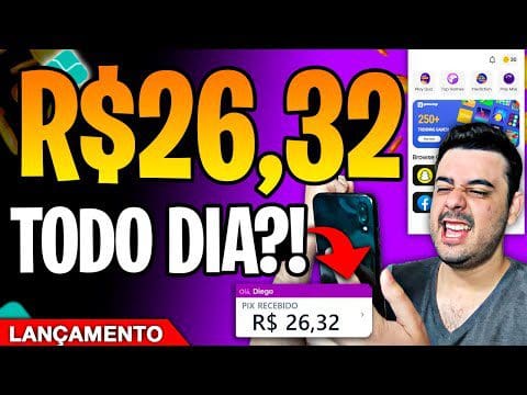 [LANÇAMENTO] APP PARA GANHAR DINHEIRO RÁPIDO TODO DIA (NOVO APP)