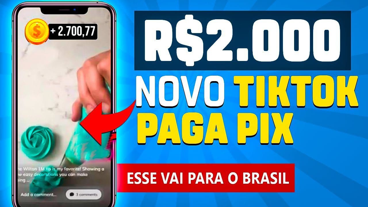 PAROU O BRASIL! NOVO TIKTOK PAGANDO R$2.000 PRA ASSISTIR VÍDEOS RETOS