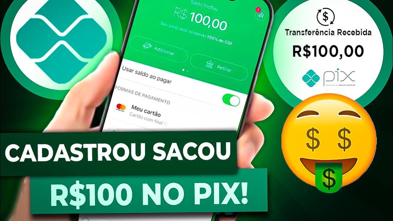 ESSE É SÓ BAIXAR E JÁ SACA – CORRE QUE ESSE APP TÁ DANDO R$100 NO CADASTRO