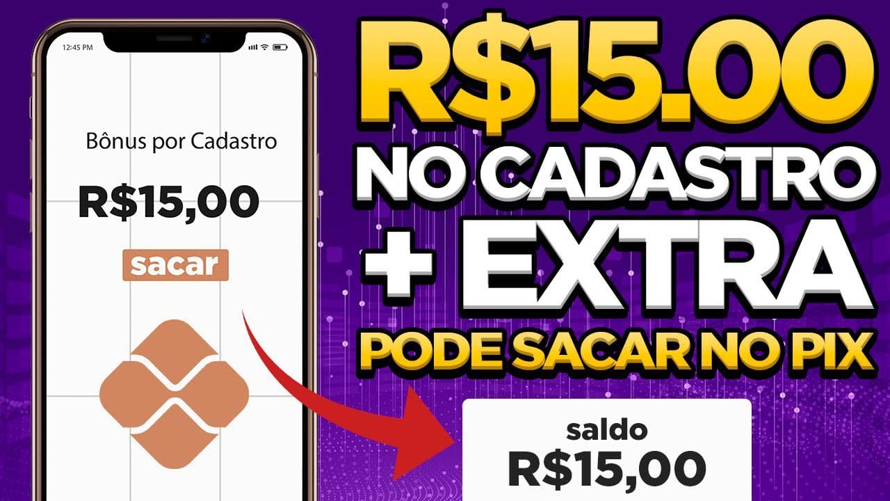 GANHE R$ 15.00 NO CADASTRO + EXTRA (🤯PODE SACAR NO PIX) / APLICATIVO PAGANDO NO CADASTRO em 2022