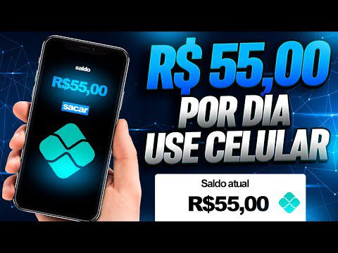 SITE SECRETO – Ganhe R$ 55,00 POR DIA Use o seu celular / Como ganhar dinheiro na internet