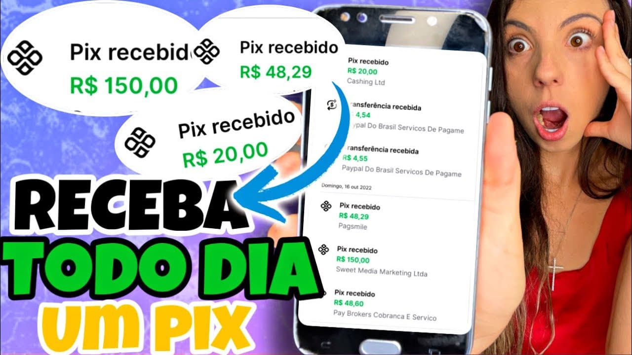 APP PAGA PIX TODO DIA – COMO GANHAR DINHEIRO NO PIX 2022