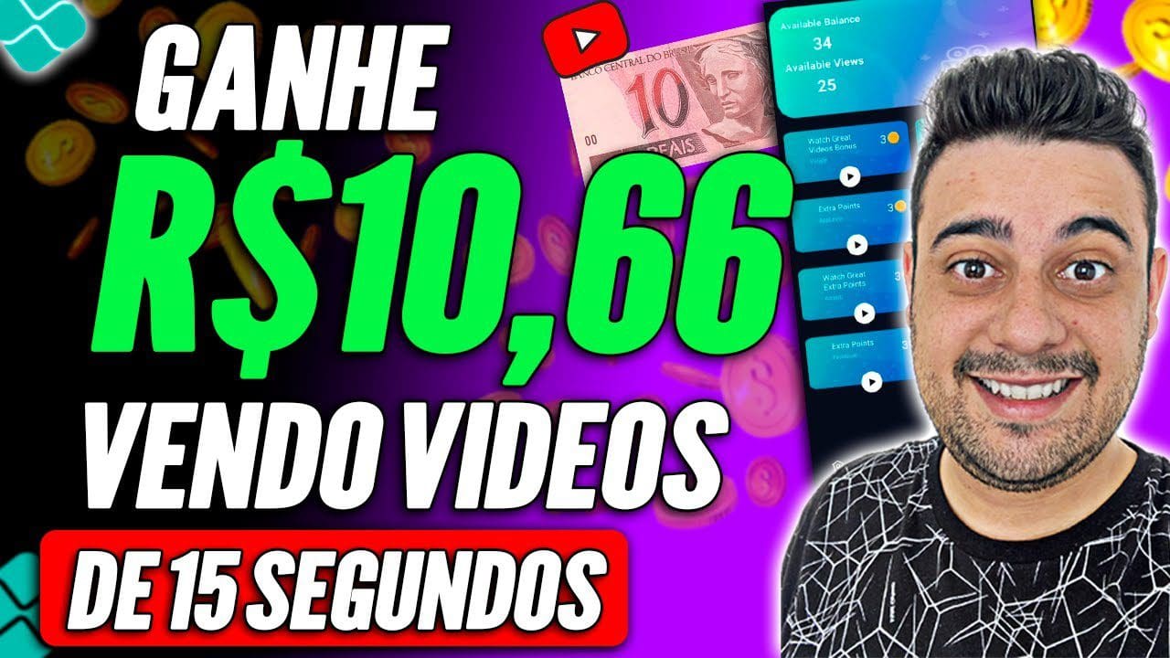 APP PARA ASSISTIR VIDEOS DE 15 SEGUNDOS E GANHAR DINHEIRO TODO DIA!