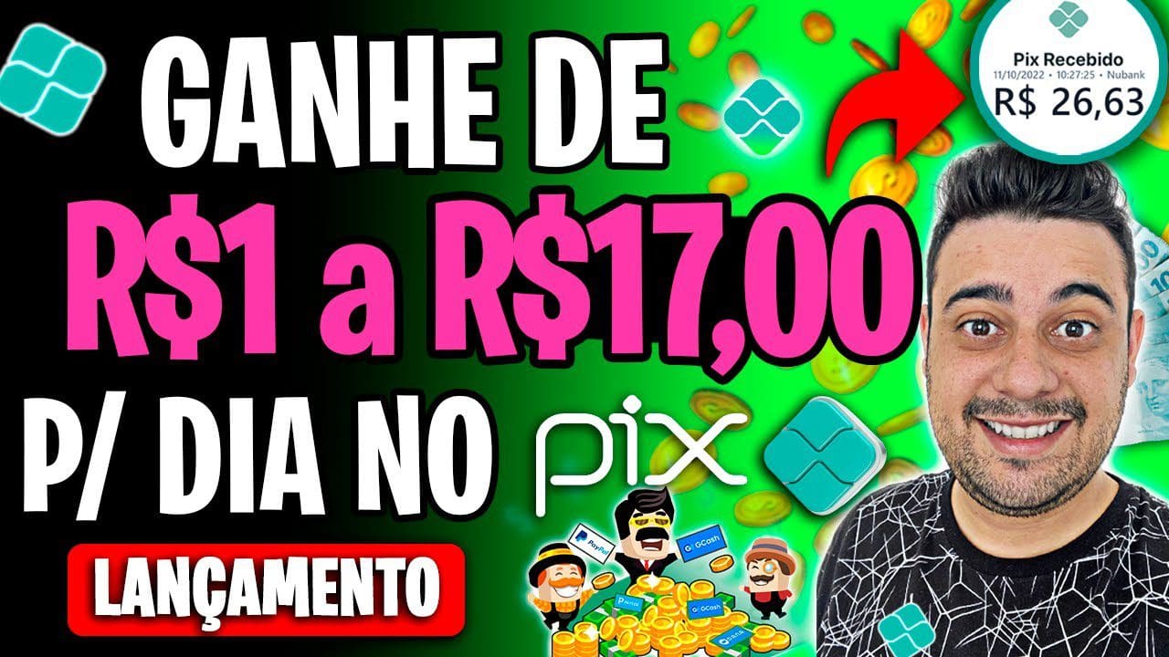 APP PARA GANHAR DINHEIRO VIA PIX TODO DIA (Saque HOJE)