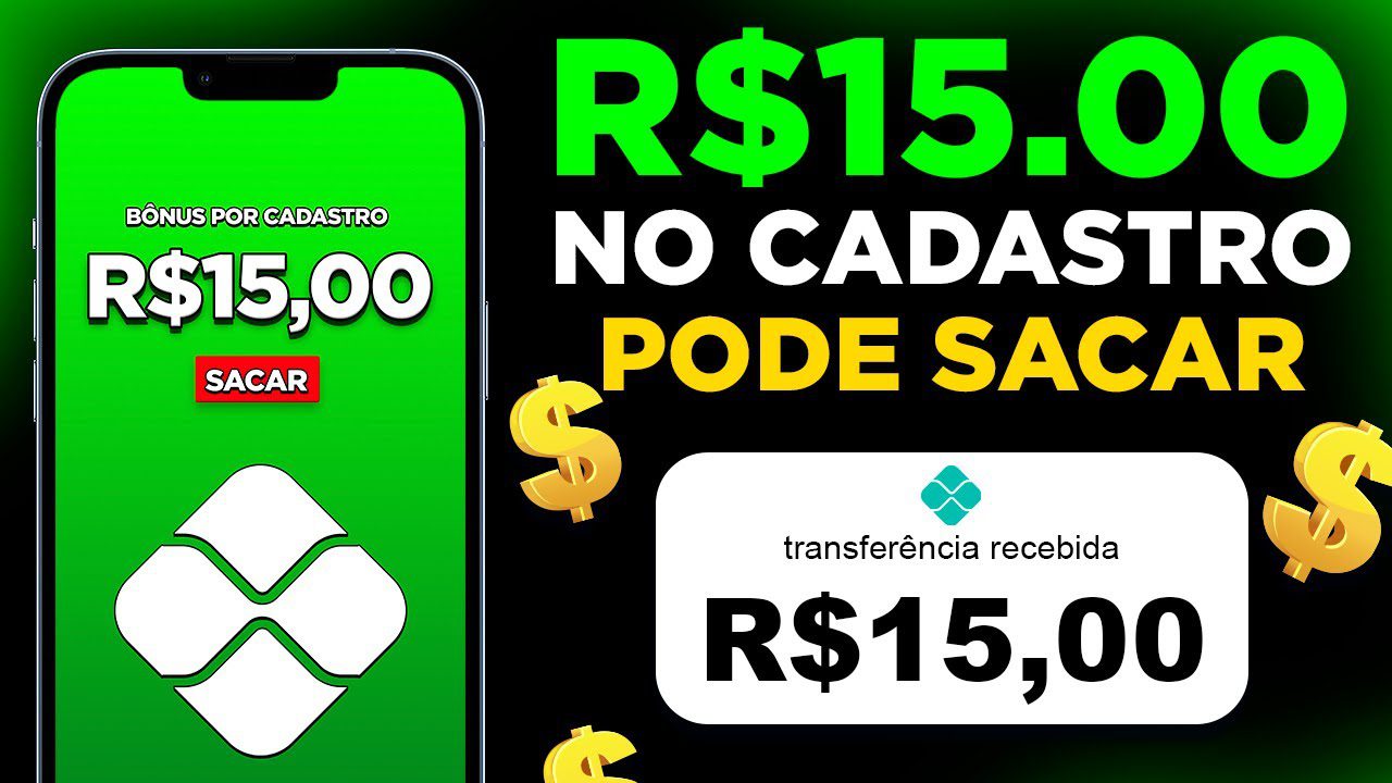 GANHE R$ 15.00 NO CADASTRO (😁PODE SACAR) Plataforma PAGANDO no CADASTRO em 2022