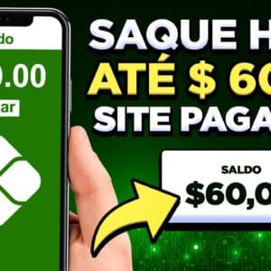 🚨REVELADO! [Saque Hoje até $ 60.00] Site PAGANDO dinheiro na internet pelo celular