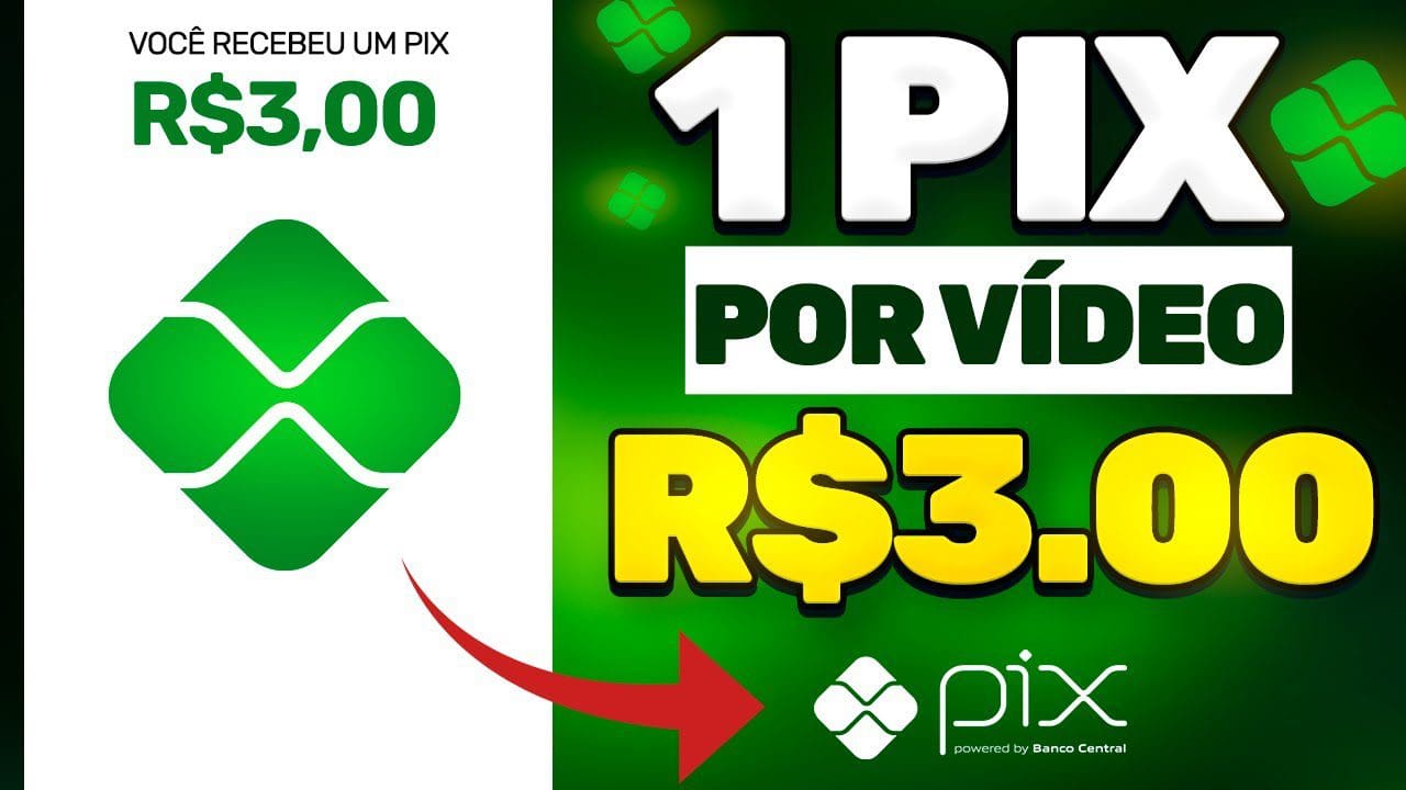 😍A CADA VÍDEO ASSISTIDO GANHE 1 PIX App Fácil de Ganhar Dinheiro Assistindo Vídeo