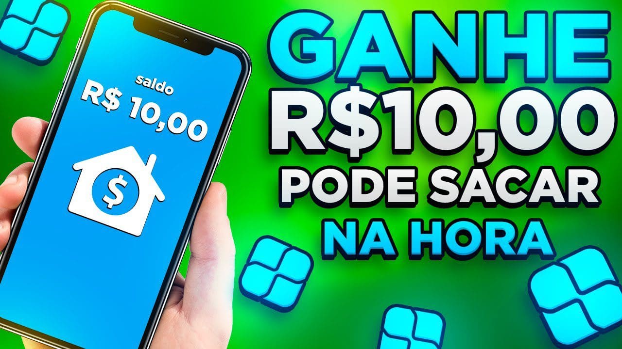 GANHE R$ 10,00 PODE SACAR NA HORA APLICATIVO NOVO PAGANDO NO CADASTRO