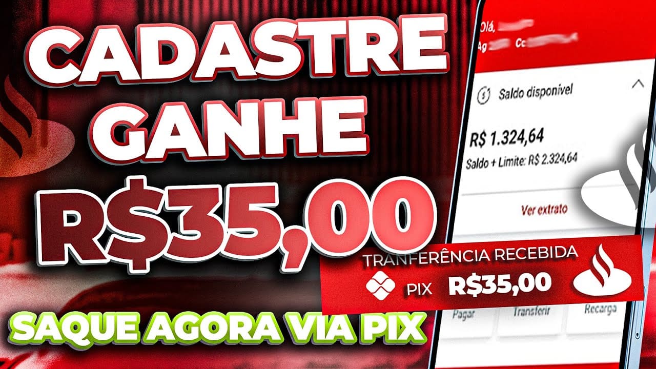 ✅ GANHE R$35,00 REAIS NO CADASTRO VIA PIX NOVO APP PAGANDO NO CADASTRO 2022 – CADASTRE E GANHE