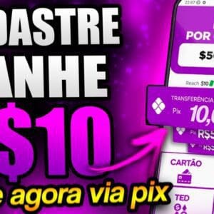 🤑 GANHE R$10,00 REAIS NO CADASTRO VIA PIX NOVO APP PAGANDO NO CADASTRO 2022 - CADASTRE E GANHE