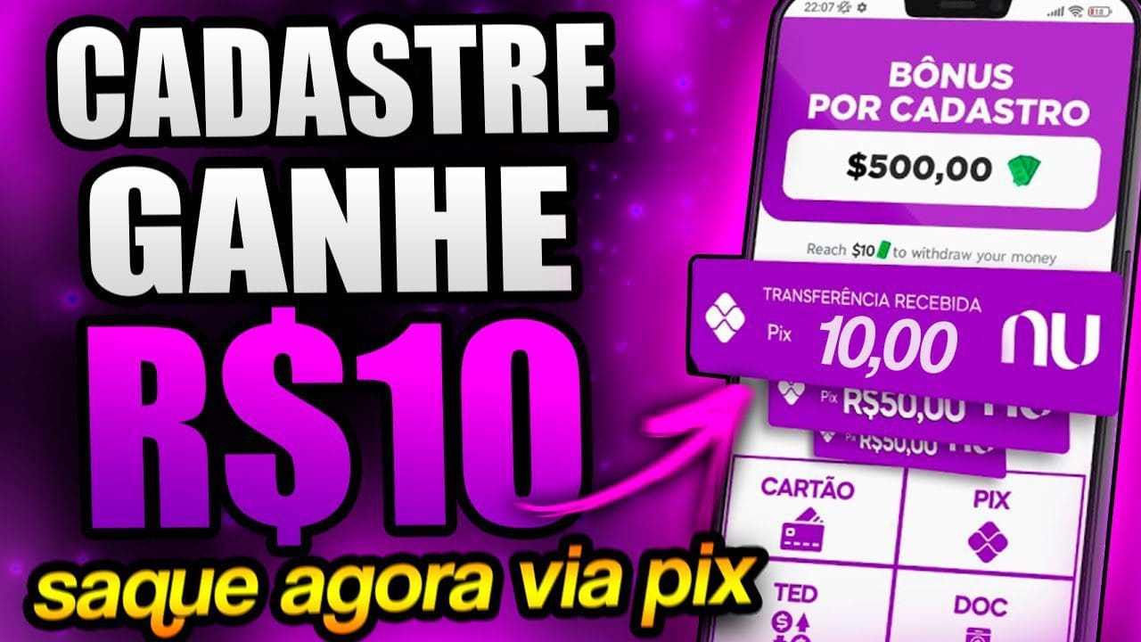 🤑 GANHE R$10,00 REAIS NO CADASTRO VIA PIX NOVO APP PAGANDO NO CADASTRO 2022 – CADASTRE E GANHE