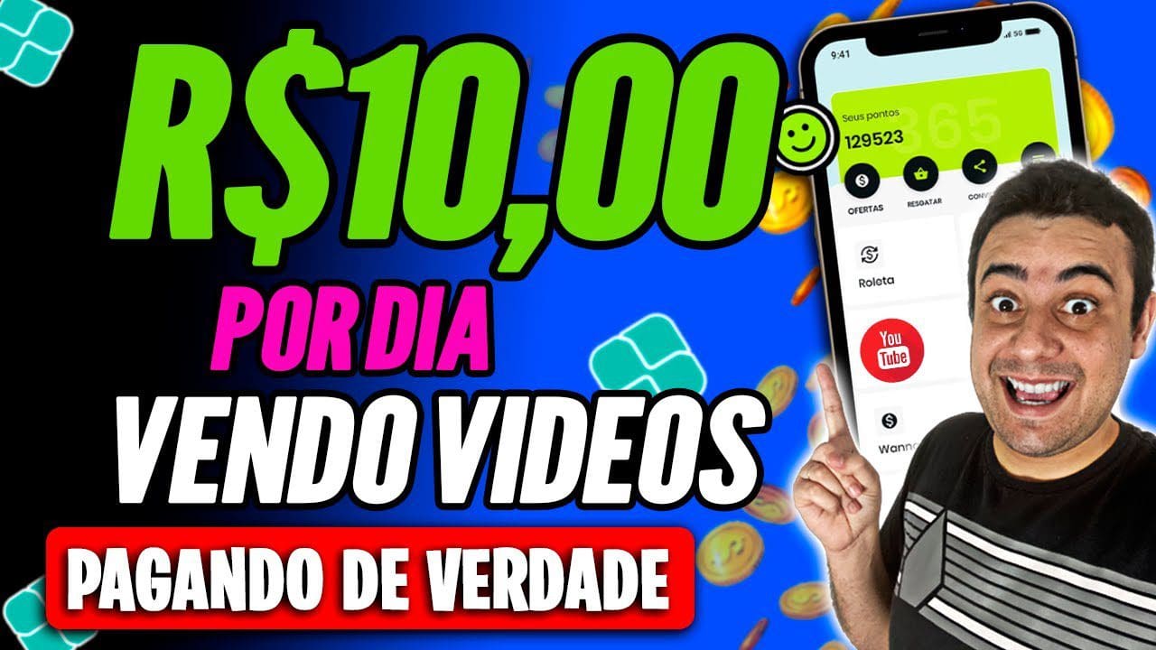 GANHE até R$10,00 por dia VIA PIX nesse APP de ASSISTIR VIDEOS-Bug pra Ganhar Dinheiro Rápido no App