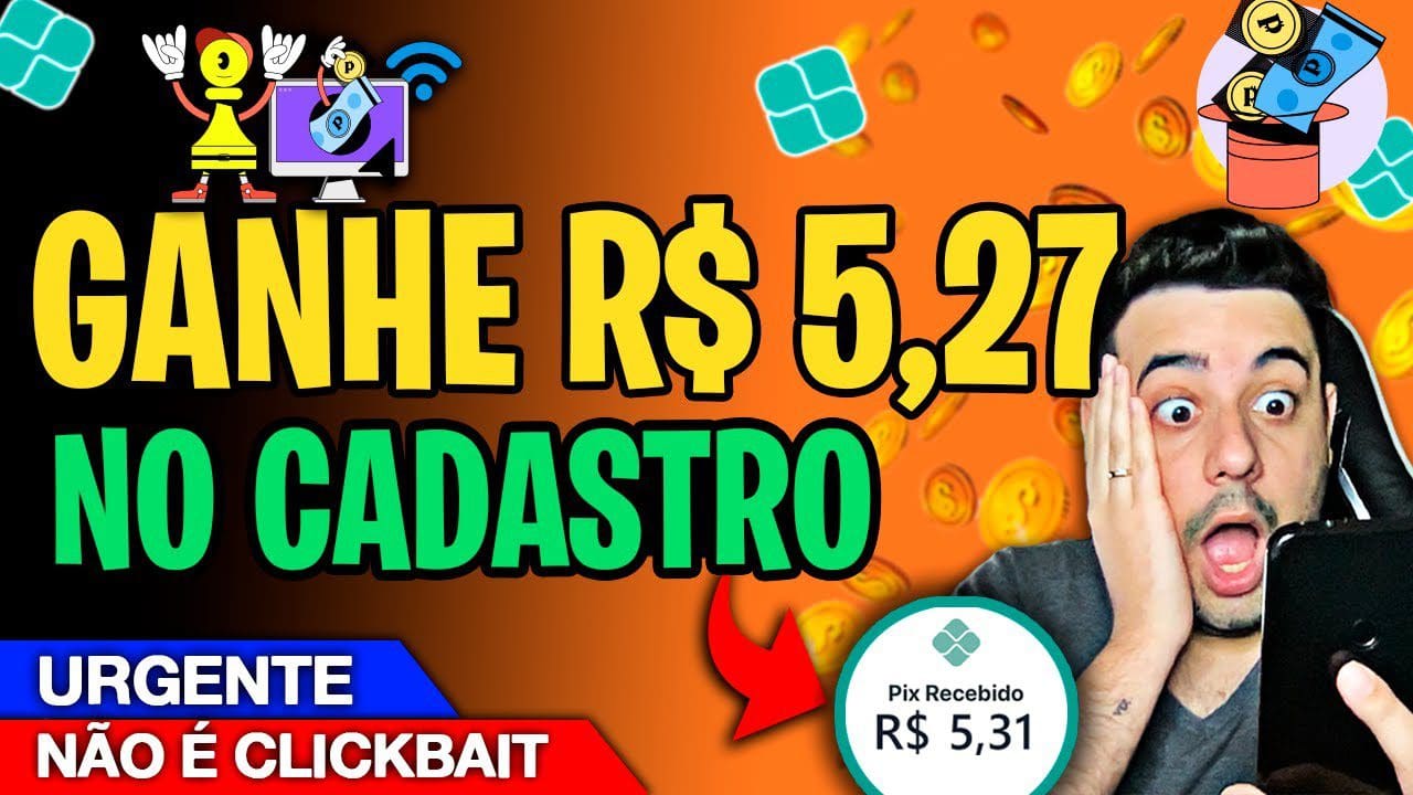 GANHE R$ 5,27 NO CADASTRO desse Novo APP para GANHAR DINHEIRO usando o Celular