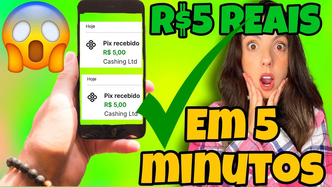 R$5 POR MINUTO – MELHOR APP QUE DÁ DINHEIRO 2022