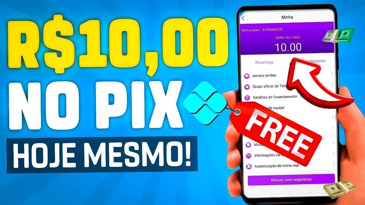 10 REAIS MAIS FÁCIL DA SUA VIDA – APP NOVO PAGA R$10 NO CADASTRO E PERMITE SACAR