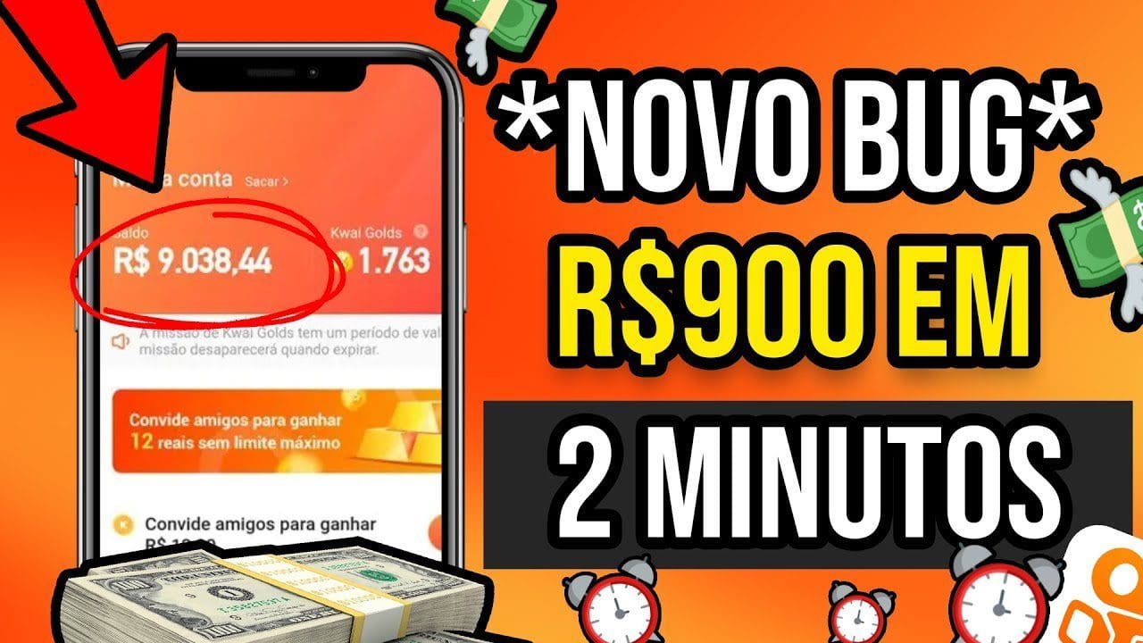 👉Como Ganhar R$900 Reais em 2 MINUTOS no KWAI [USANDO ESSE BUG] 😱 Como Ganhar Dinheiro no Kwai