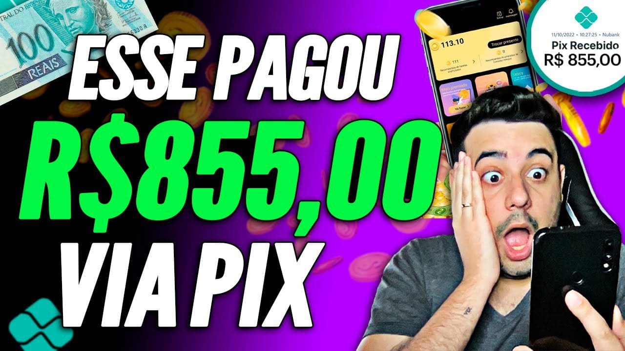 *INCRÍVEL* APP PAGOU R$855,00 via PIX – APP de JOGO que GANHA DINHEIRO de VERDADE