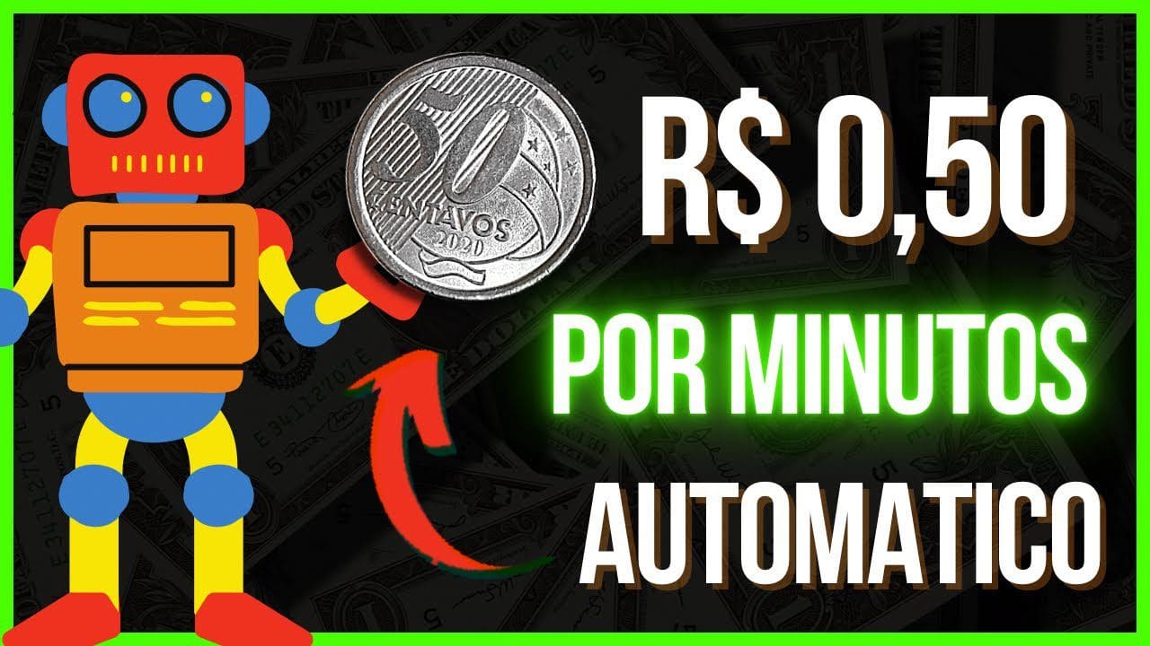 É DE VERDADE! Ganhe R$ 50 centavos por minutos no automático / dinheiro na hora