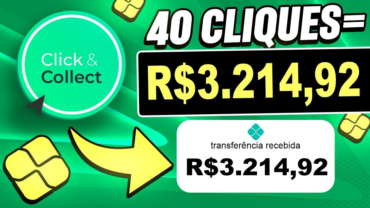 Aplicativo de Ganhar Dinheiro CLICANDO [1Clique=$56.10 | 40 Clique=$3.214,92 Ganhe dinheiro online