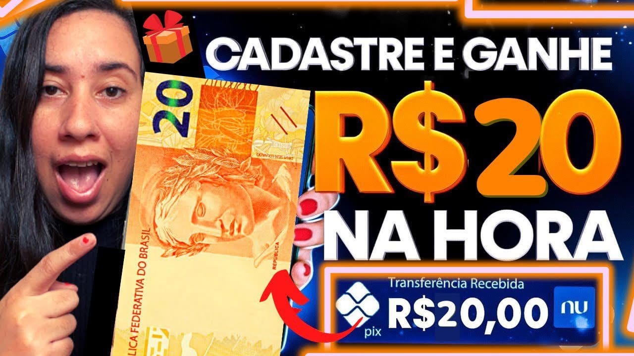 CADASTRE E GANHE R$ 20 REAIS NA HORA – APP PAGANDO NO CADASTRO 2022 / SAQUE VIA PIX