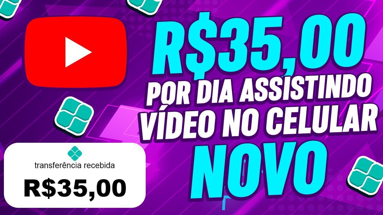 😍Ganhe R$ 35,00 POR DIA (Assistindo Vídeo no Celular) OPORTUNIDADE Como Ganhar dinheiro online