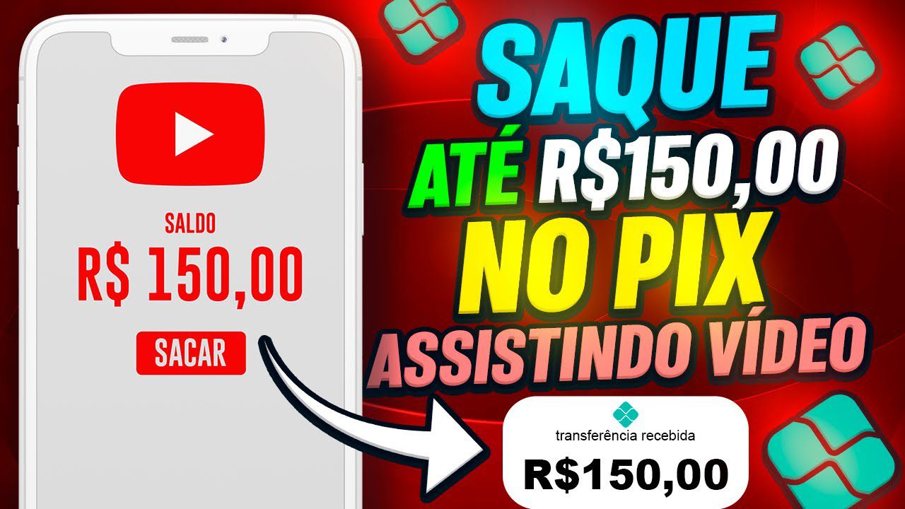 Saque até R$ 150,00 Aplicativo Paga de Verdade) Ganhar Dinheiro Assistindo Vídeo