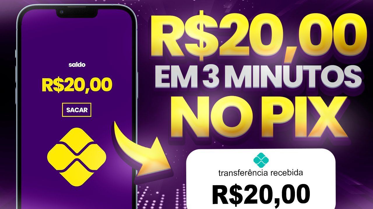 Como ganhar R$20,00 em 3 MINUTOS APP Paga de VERDADE Como ganhar dinheiro na internet em 2023