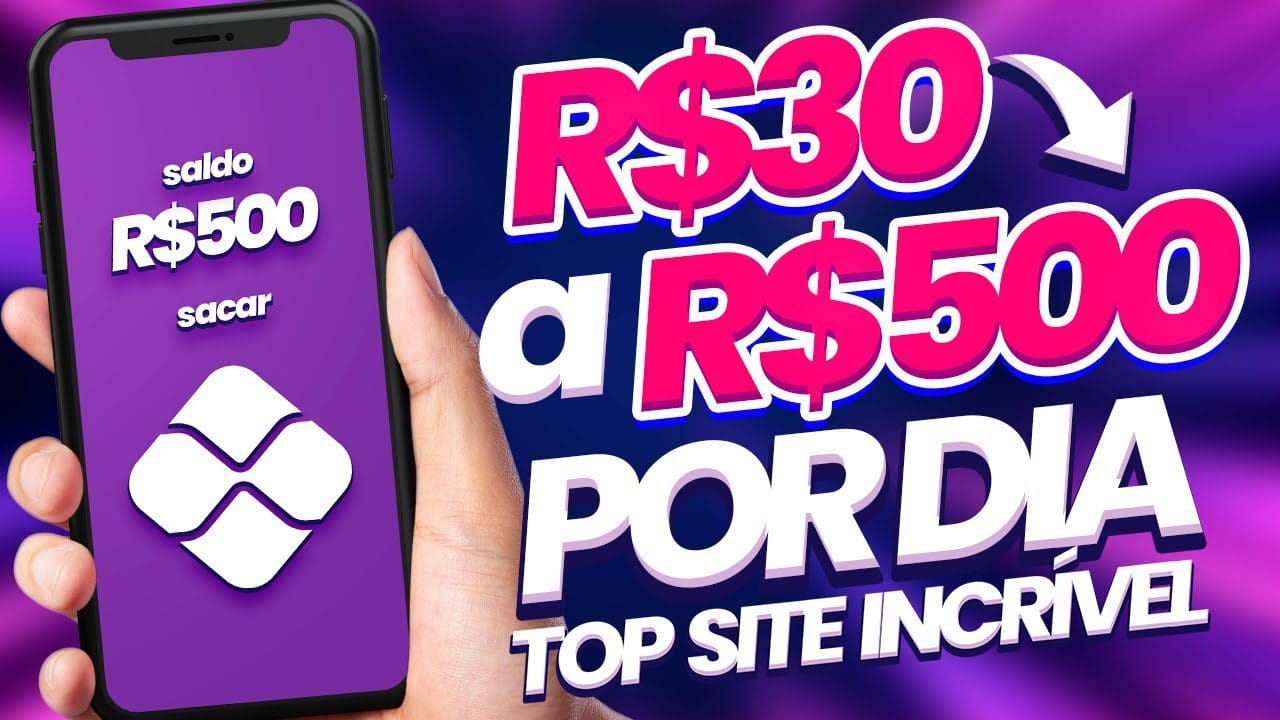 Ganhe (R$30 A R$500 POR DIA) nesse TOP SITE PARA Ganhar dinheiro na internet em 2023