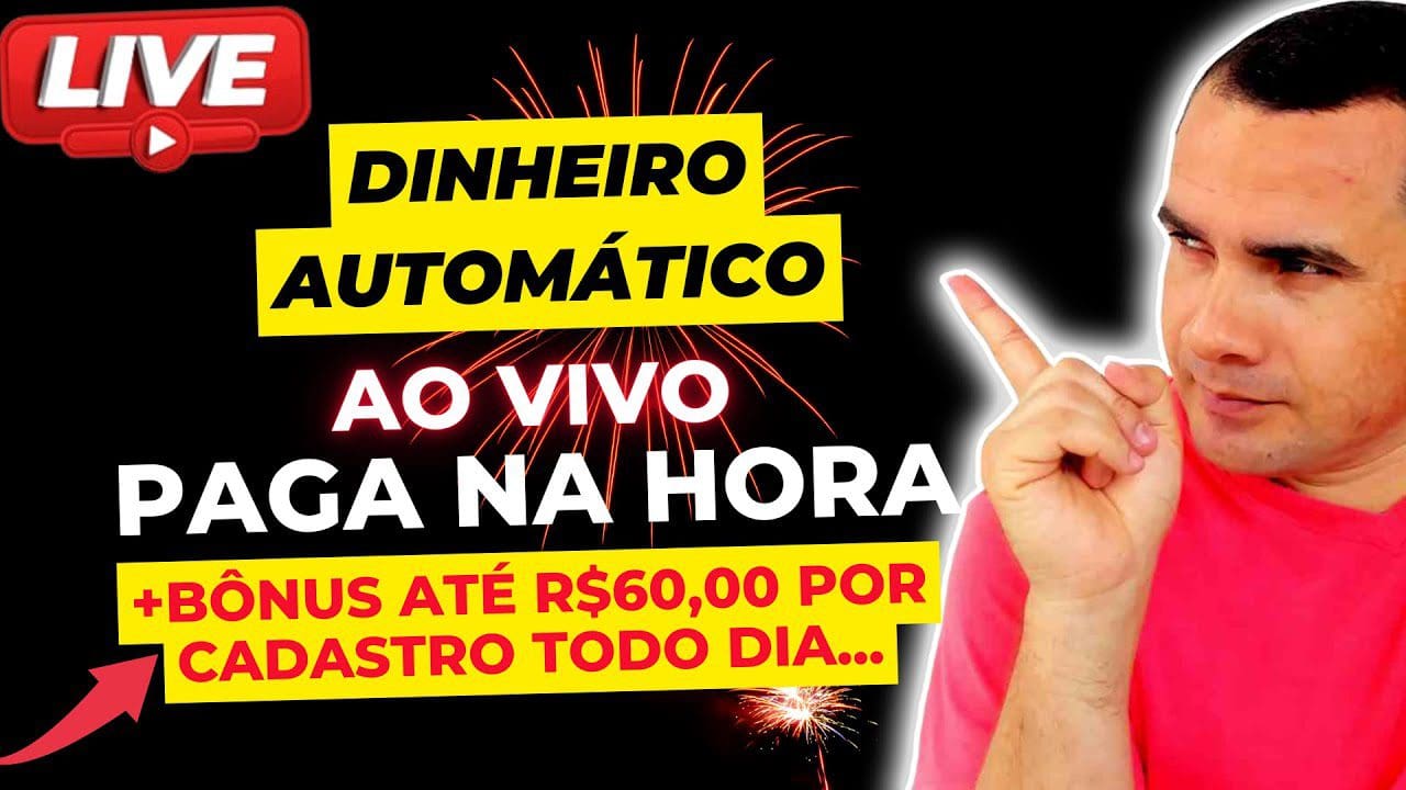 🤑Site Pagando na HORA (BÔNUS ATÉ R$60,00 DIA Jogando AO VIVO e (Paga na Hora) Ganhe dinheiro online