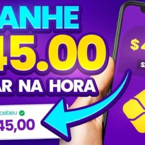 GANHE $ 45 Dolares na hora | Só se cadastrar nesse aplicativo de GRAÇA (COMPROVADO) | Ganhe Dinheiro