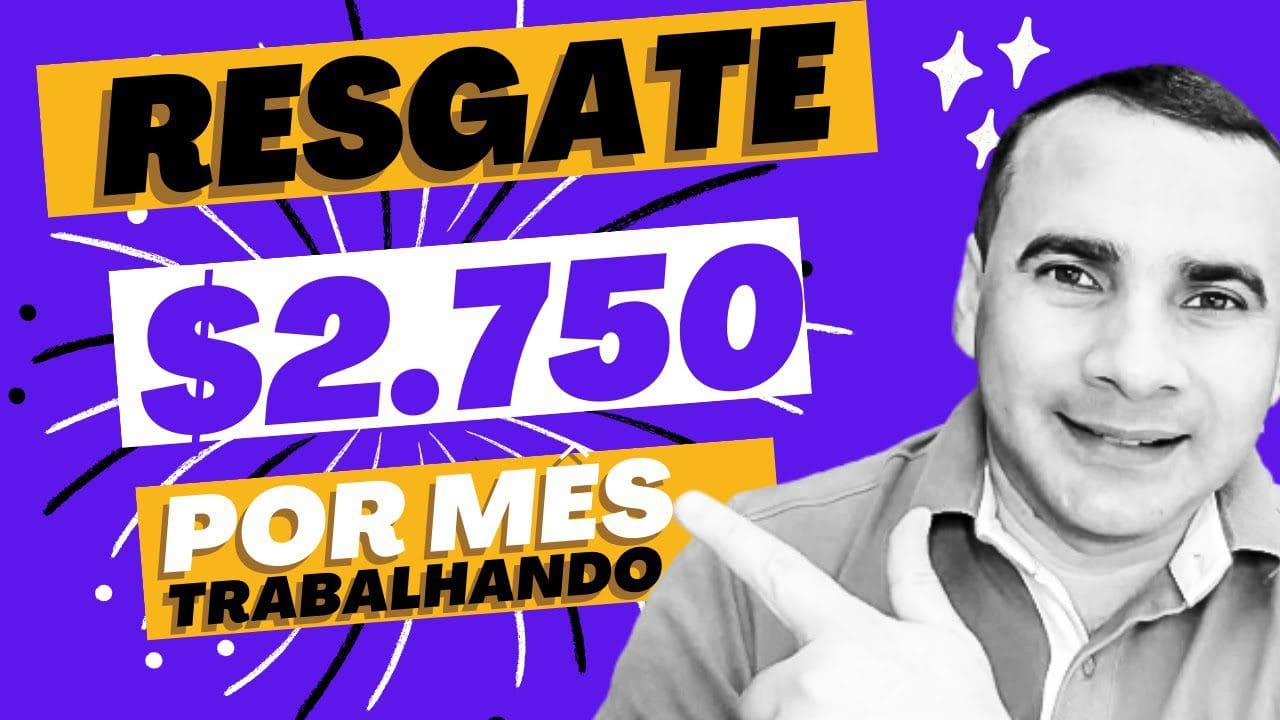 Resgate até $2.750 mês (GANHE $1.5 por minuto INÉDITO)  Como ganhar dinheiro na internet em 2023