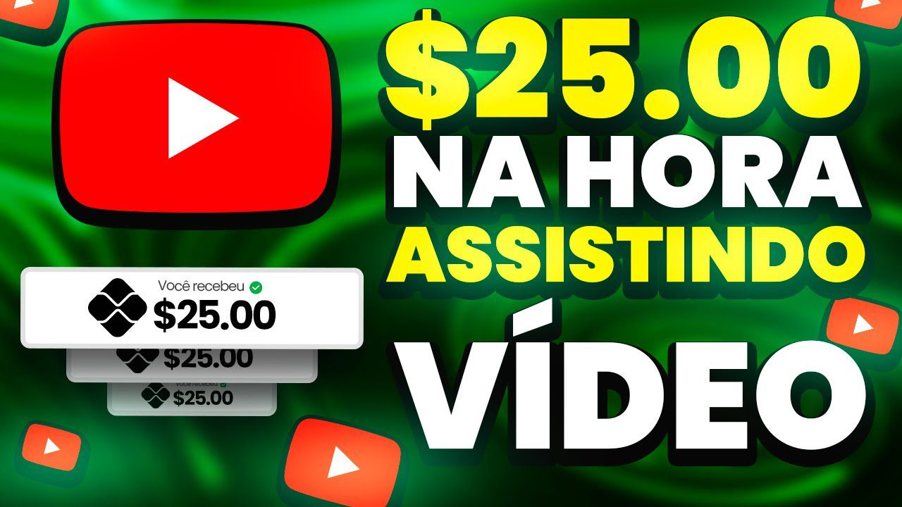 APP Paga no Pix $25.00 em 2023 ASSISTINDO VIDEOS NO YOUTUBE Ganhar Dinheiro Assistindo Videos