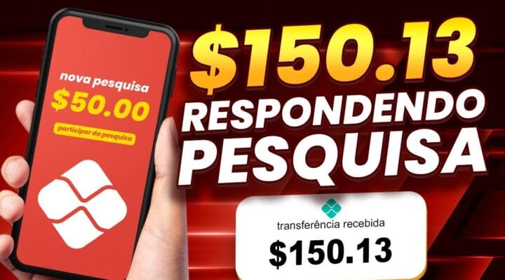 $10.00 Automático AGORA e mais Respondeu a Pesquisa Ganhou – Como ganhar dinheiro na internet