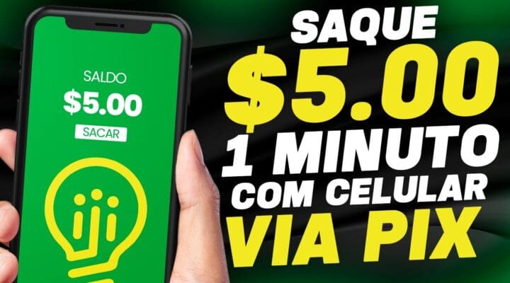 [SAQUE $5.00 no APLICATIVO POR MINUTO COM CELULAR VIA PIX🤑] Renda extra online app pagando no PIX