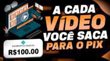 [DE R$0,50 a R$17,10] Assistindo vídeo no YouTube – LANÇOU NESSE MINUTO Aplicativo DANDO PIX