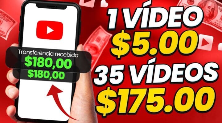 💵RECEBA $5.00 AGORA em cada vídeo assistido | 💸Ganhe dinheiro online Assistindo vídeo no YouTube📲