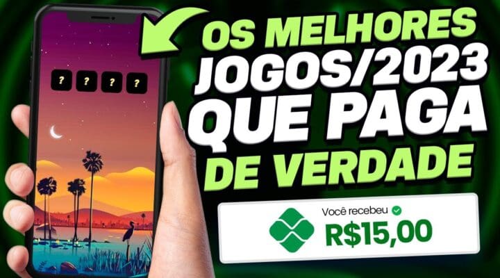 Jogos que PAGAM dinheiro de verdade em 2023 Como ganhar dinheiro na internet COM seu celular