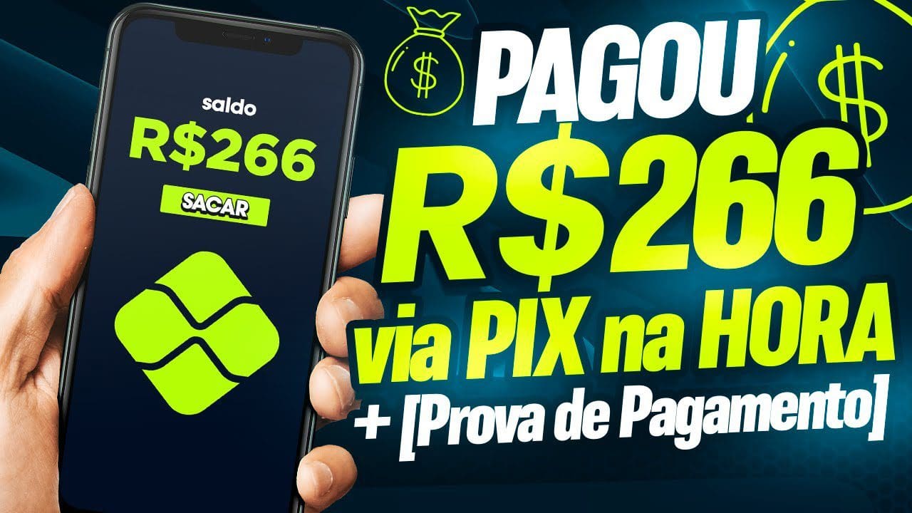 😲APLICATIVO PAGOU R$266 via PIX na HORA [Prova de Pagamento] - Ganhe dinheiro a cada clique em 2023