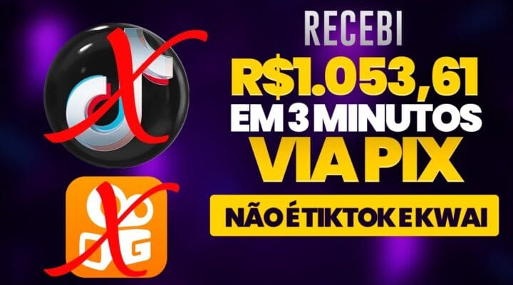 🤑RECEBI R$1.053,61 em 3 MIN. (Não é TIKTOK, KWAI) Ganhe dinheiro assistindo vídeos no celular-Vimi