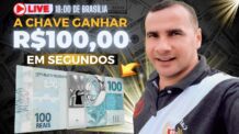 A CHAVE🔑para Fazer R$100,00 em SEGUNDOS USANDO SÓ O CELULAR (LIVE AO VIVO)