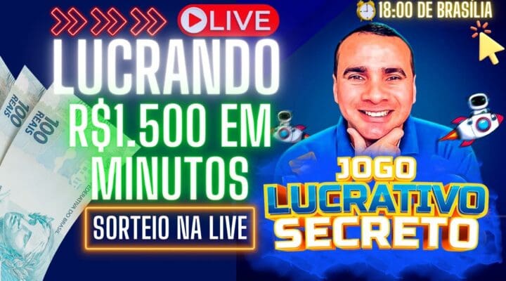 🤑Lucre R$1.500 AO VIVO no JOGO LUCRATIVO + o SISTEMA AMERICANO Copia e Cola Ganhe dinheiro + SORTEIO