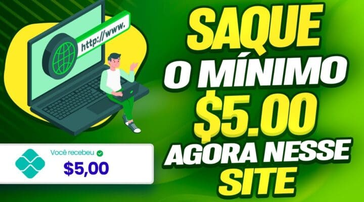 SAQUE o MÍNIMO $5.00 PARA FAZER MICRO TAREFA NESTE SITE (❌SEM INVESTIR) GANHAR DINHEIRO NA INTERNET