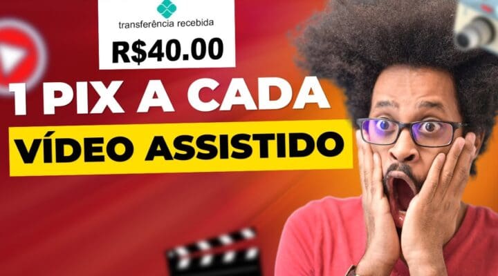 🤑RECEBA 1 PIX por cada VÍDEO📺 ASSISTIDO TODOS os DIAS Como ganhar dinheiro online