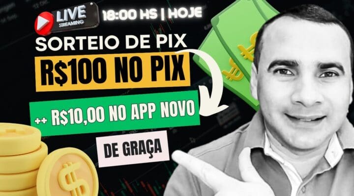 🔴LIVE HOJE GANHE R$100 NO PIX e R$10 de GRAÇA no NOVO APP NÃO vai acreditar no QUANTO pode GANHAR