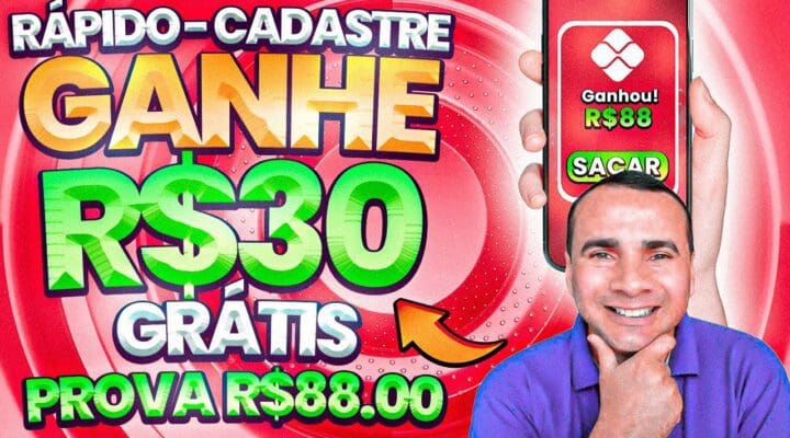 💸CADASTRE GANHE R$30 CADASTRO – PROVA R$88.00 APP PAGANDO no PIX | Ganhar Dinheiro na internet