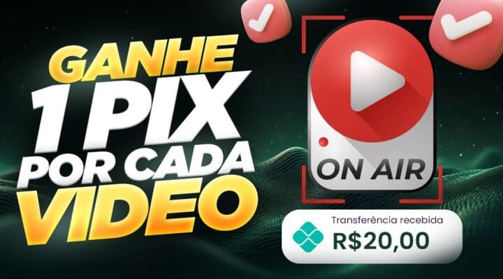 🚨GANHE 1 PIX por cada VÍDEO📺 ASSISTIDO TODOS os DIAS Como ganhar dinheiro na internet🤑