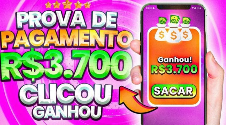 🤑CLICOU GANHOU PROVA DE PAGAMENTO de R$3.700 – APP PAGANDO no PIX de VERDADE | Dinheiro online