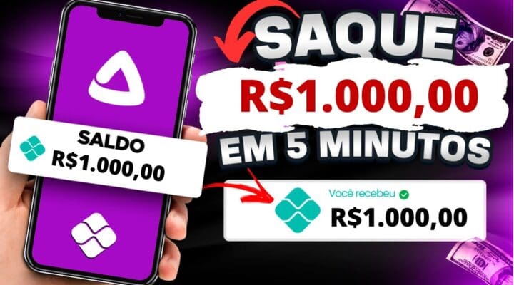 RÁPIDO Voltou PAGANDO R$1000 no PIX PROVADO + R$60 no CADASTRO e SAQUES ILIMITADOS via PIX