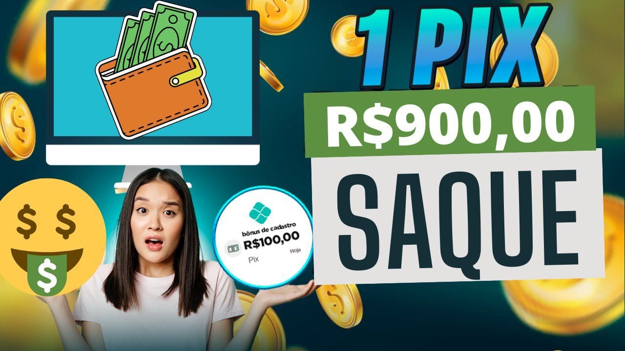 SACOU RECEBEU R$900 no PIX APP PAGANDO PIX DE VERDADE Como ganhar dinheiro na internet🤑